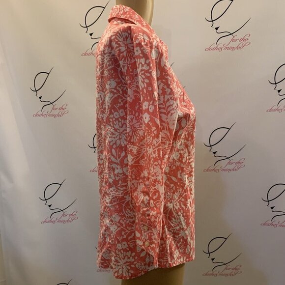 Liz Claiborne. Size Small. 3/4 Button Cuff Sleeves. Lightweight Cotton. B81. - Picture 3 of 5